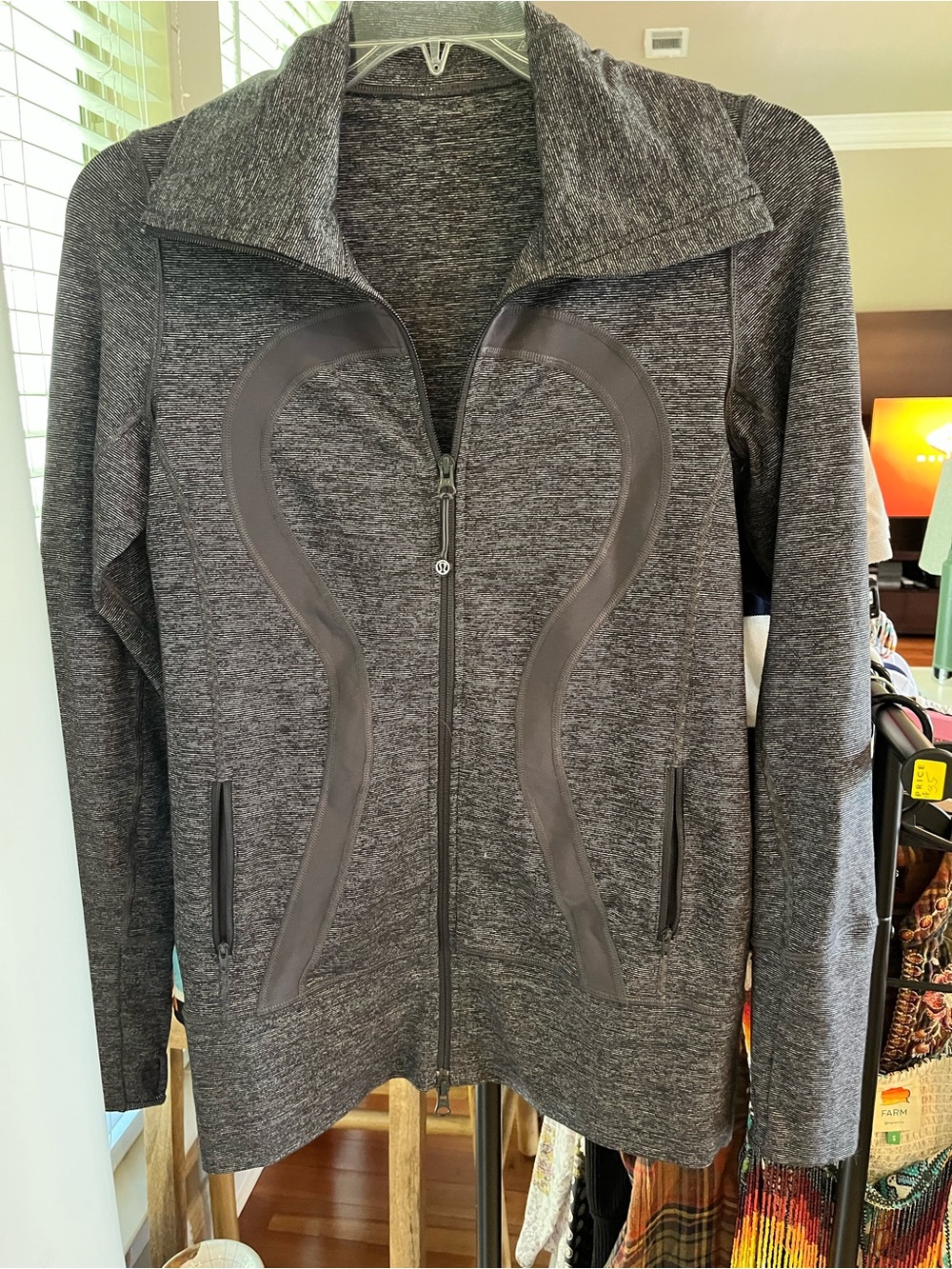 lululemon athletica Heather Charcoal Full-Zip Jacket